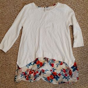 EST 1946 top with chiffon detail